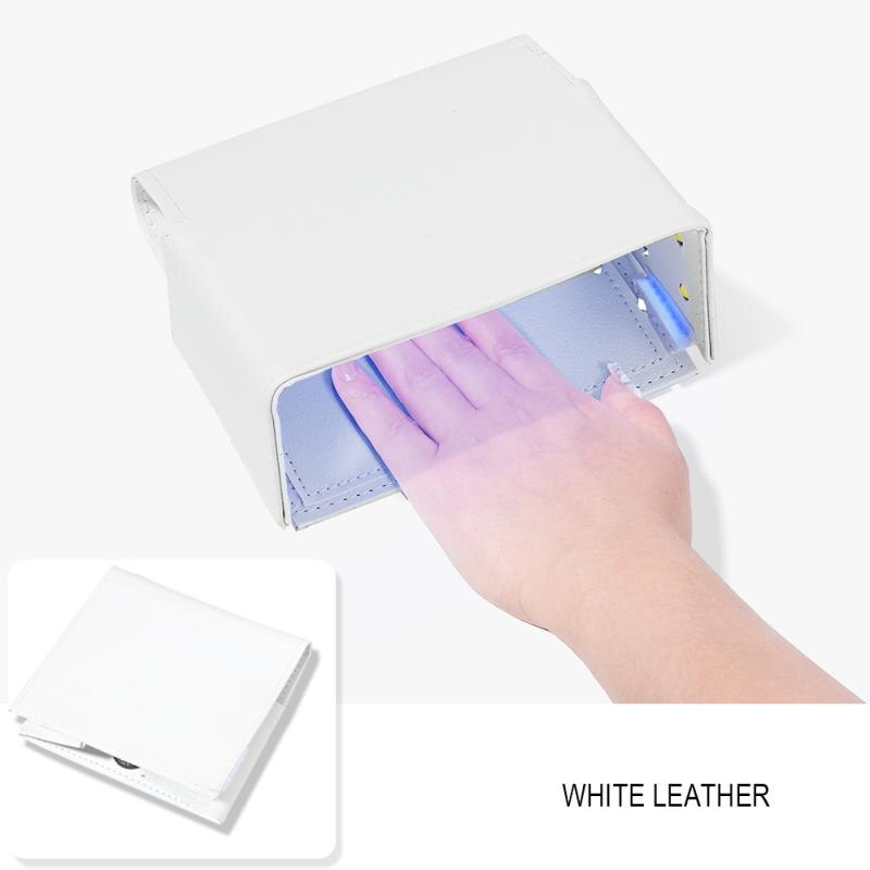 Typ 54w vikbar uv led nagellackstorkar lampa portabel nagellampa snabbtorkande ingen nagelskada härdande manikyrmaskin: 54w vita