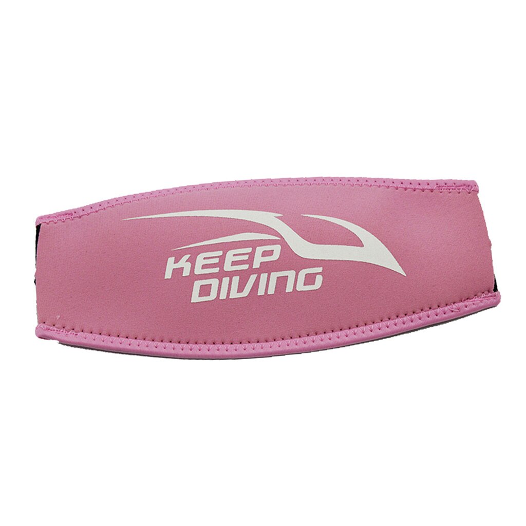 Roze neopreen comfort scuba dive duikmasker bandhoes past op de meeste watersportmaskerbanden 8.74 "  x 3.94 "