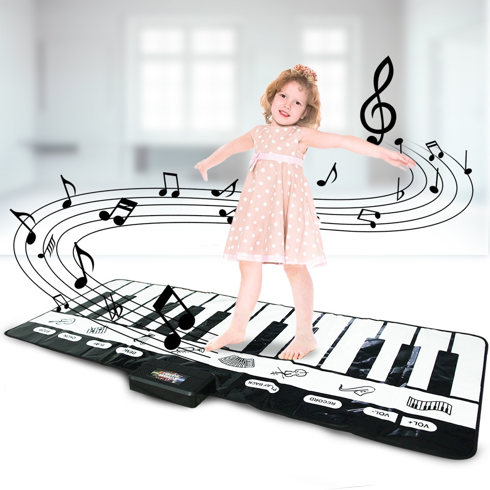 180x72cm Del Bambino Giocattoli Musicali Pianoforte Tastiera Zerbino Dello Strumento di Musica Gioco Carpet Multifunzione Giocattoli Educativi per il Capretto regali