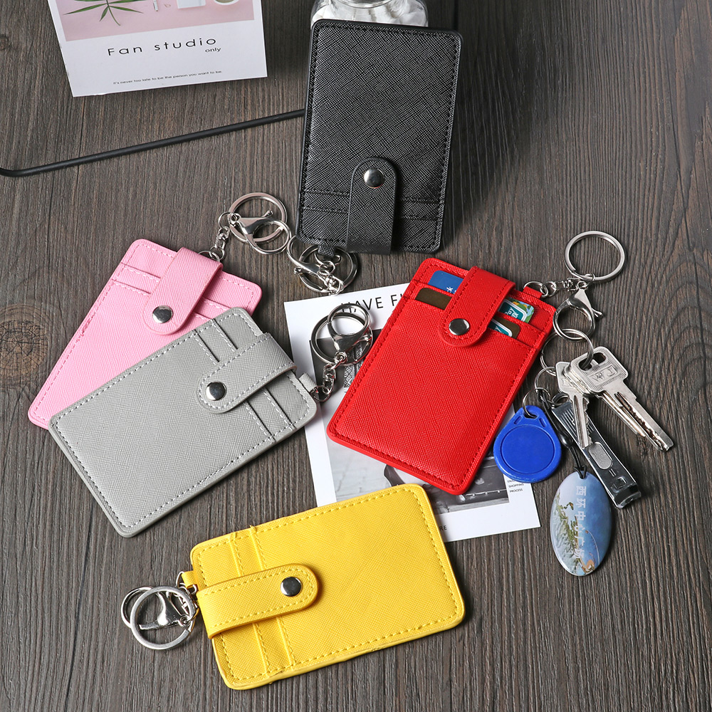 2019 nuovo unisex Portatile della Carta di IDENTIFICAZIONE di Credito Del Supporto di autobus Carte di Copertura Distintivo Caso Ufficio Lavoro Keychain Portachiavi Strumento di Protezione Borsette