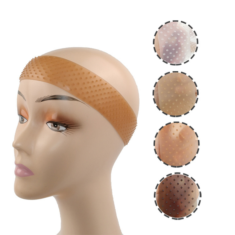 1PC No-Slip Wig Grip Band Transparent Silicone Wig Band Comfort Head Hair Band Extra Hold Wig Headband Adjustable Women Wig Band