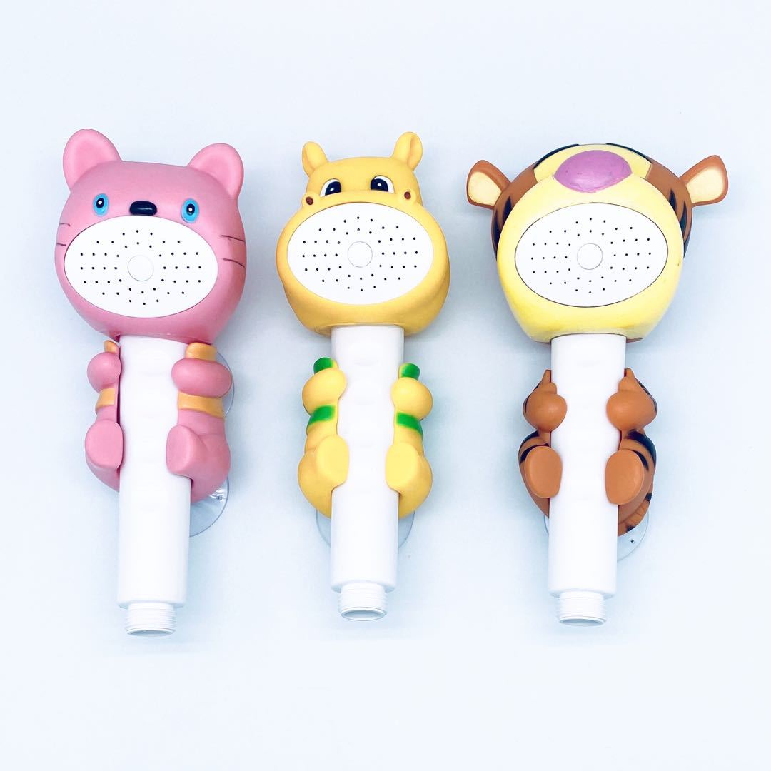 Pressurized Single Head Single Head Rainfall Cute Cartoon Handheld Shower Head Bathroom Accessories