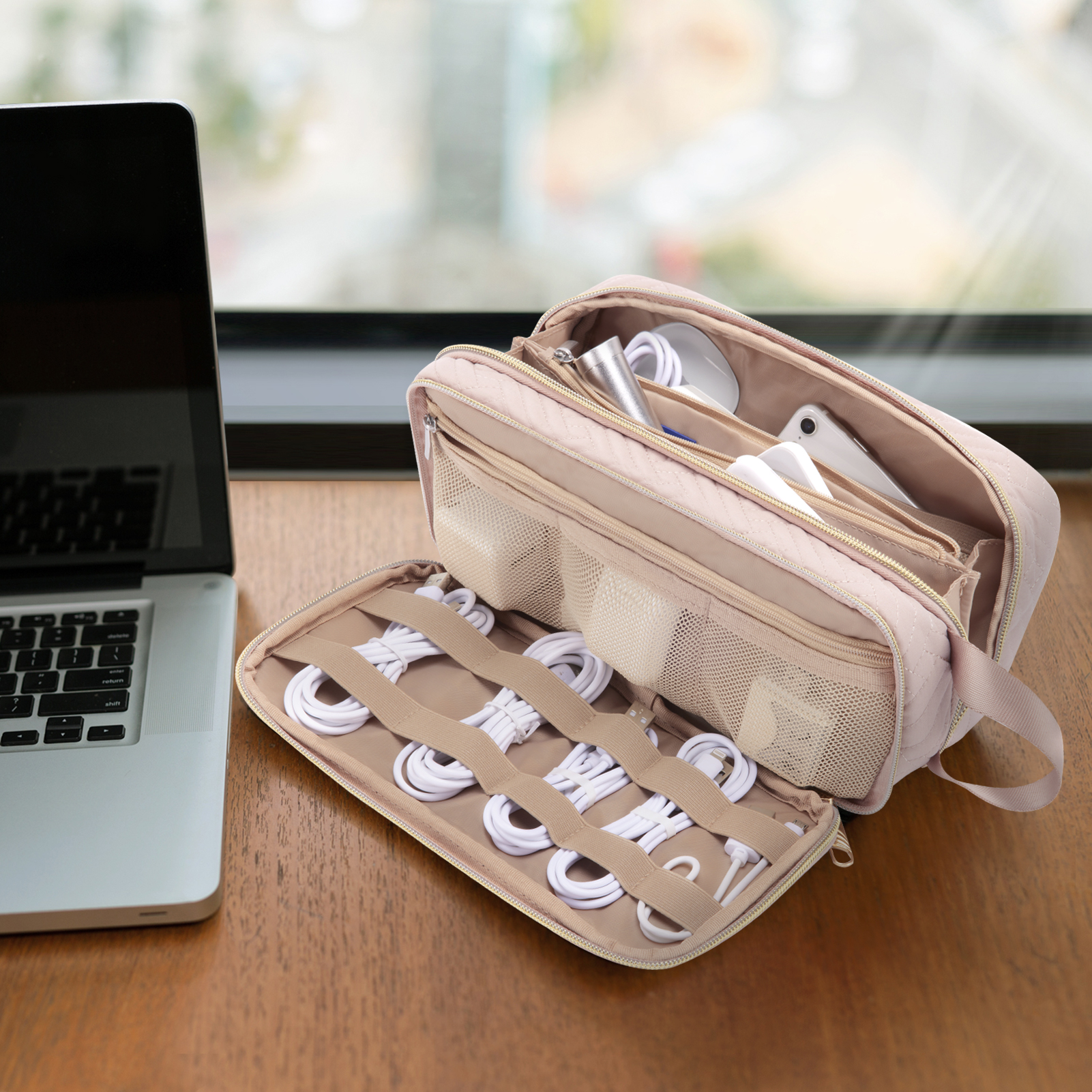 BAGSMART Elektronische Organizer Große Reise Kabel Tasche Kabel Veranstalter Tasche Elektronik Zubehör Fällen für Festplatten, Ladegeräte