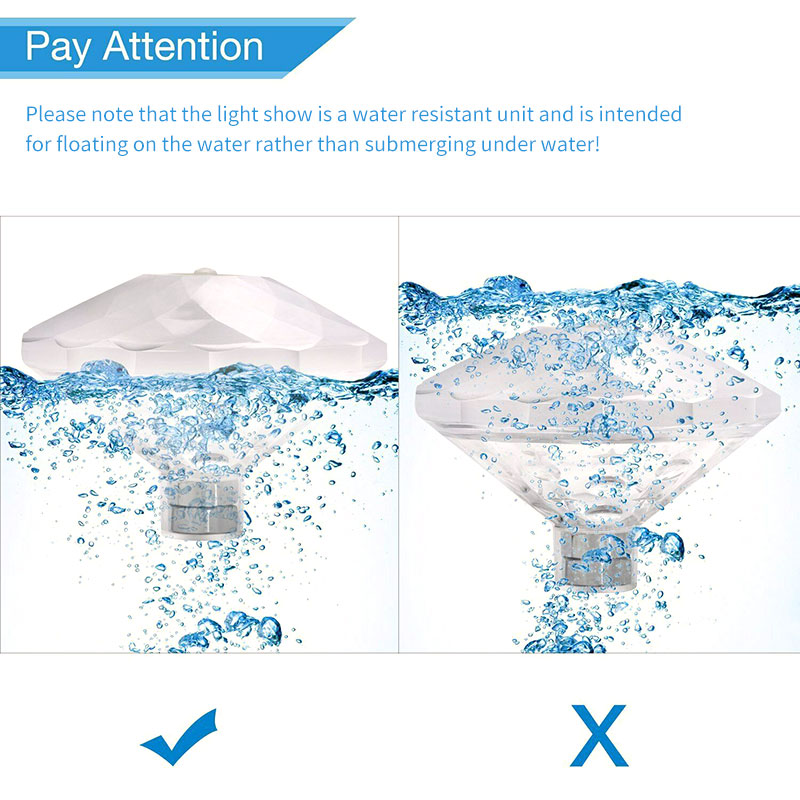 Colorful LED Swimming Pool Light Underwater Waterproof Landscape Lamp For Bathtub, Fish Tank, Bath And Swimming Pool