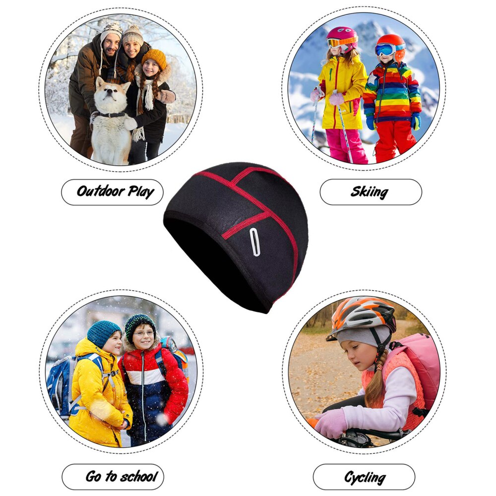 Gorro térmico para ciclismo para hombre y mujer, gorro de invierno a prueba de viento para esquí, correr, esquiar, montar en moto, Mtb, 1 unidad