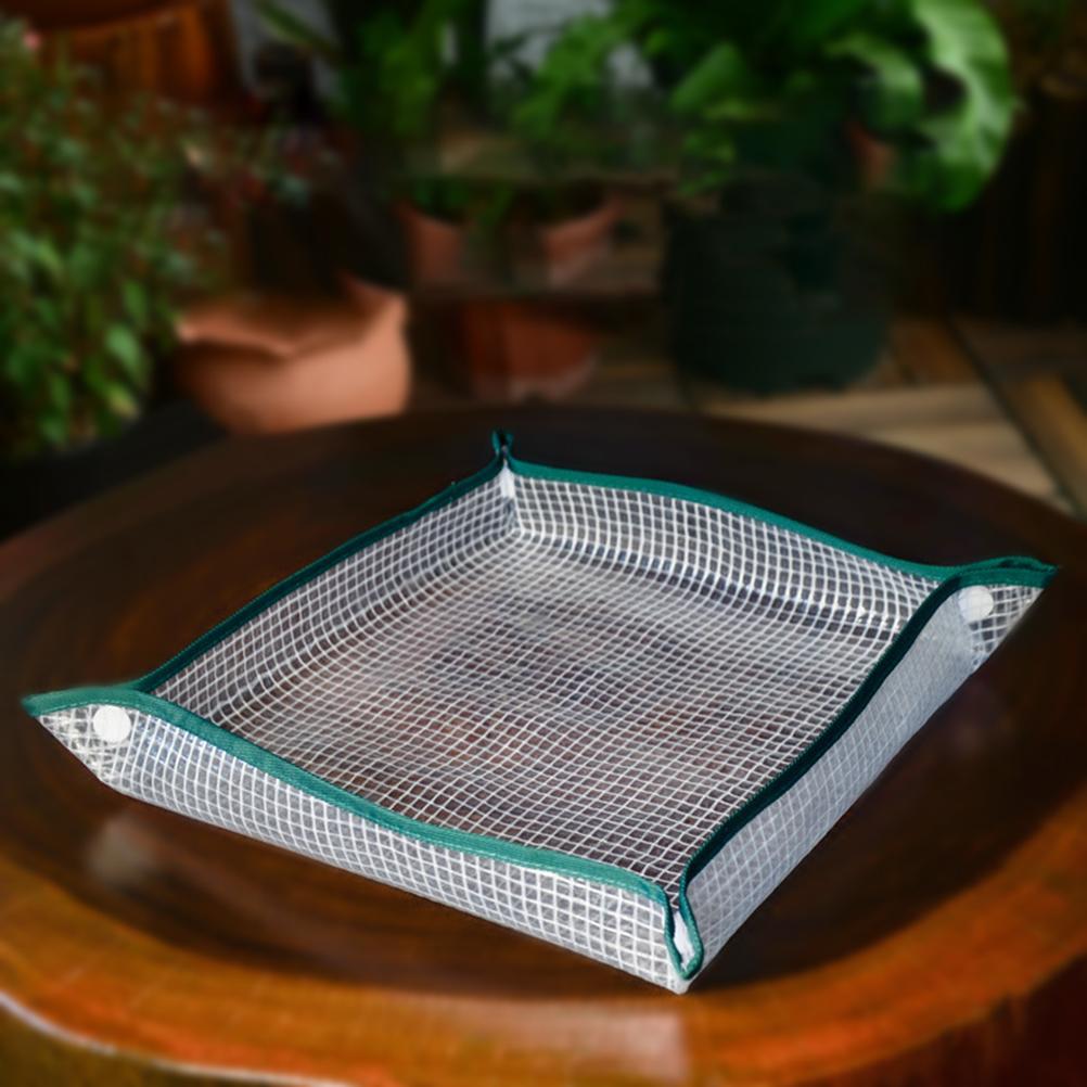 Verpotten Mat Potgrond Planten Mat Herbruikbare Draagbare Waterdichte Transparante Mesh Bloem Kussen Voor Tuinieren Ingemaakte