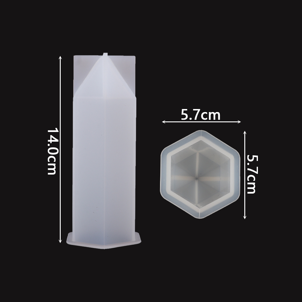 DIY Cylinder Hexagon Silicone Mold Epoxy Resin Candle Mould Aroma Candles Wax Molds Clay Plaster Crafts Casting Mould Home Decor: Hexagon Corn 1