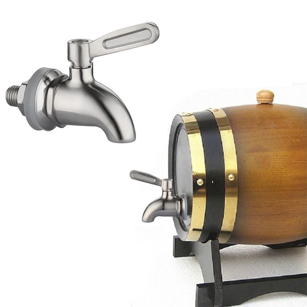 Replacement Spigot Faucet Tap For Beverage Dispenser Stainless Steel 16mm Tap With Ceramic Valve Fits 5/8 Inch Opening