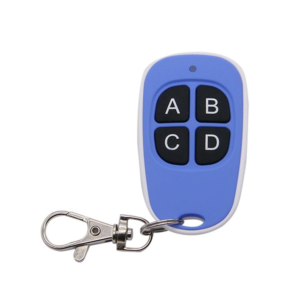 433MHz Door Remote Control Universal 4 Keys Copy Garage Remote Control Cloning Electric Gate Remote Controller Duplicator Key: Blue
