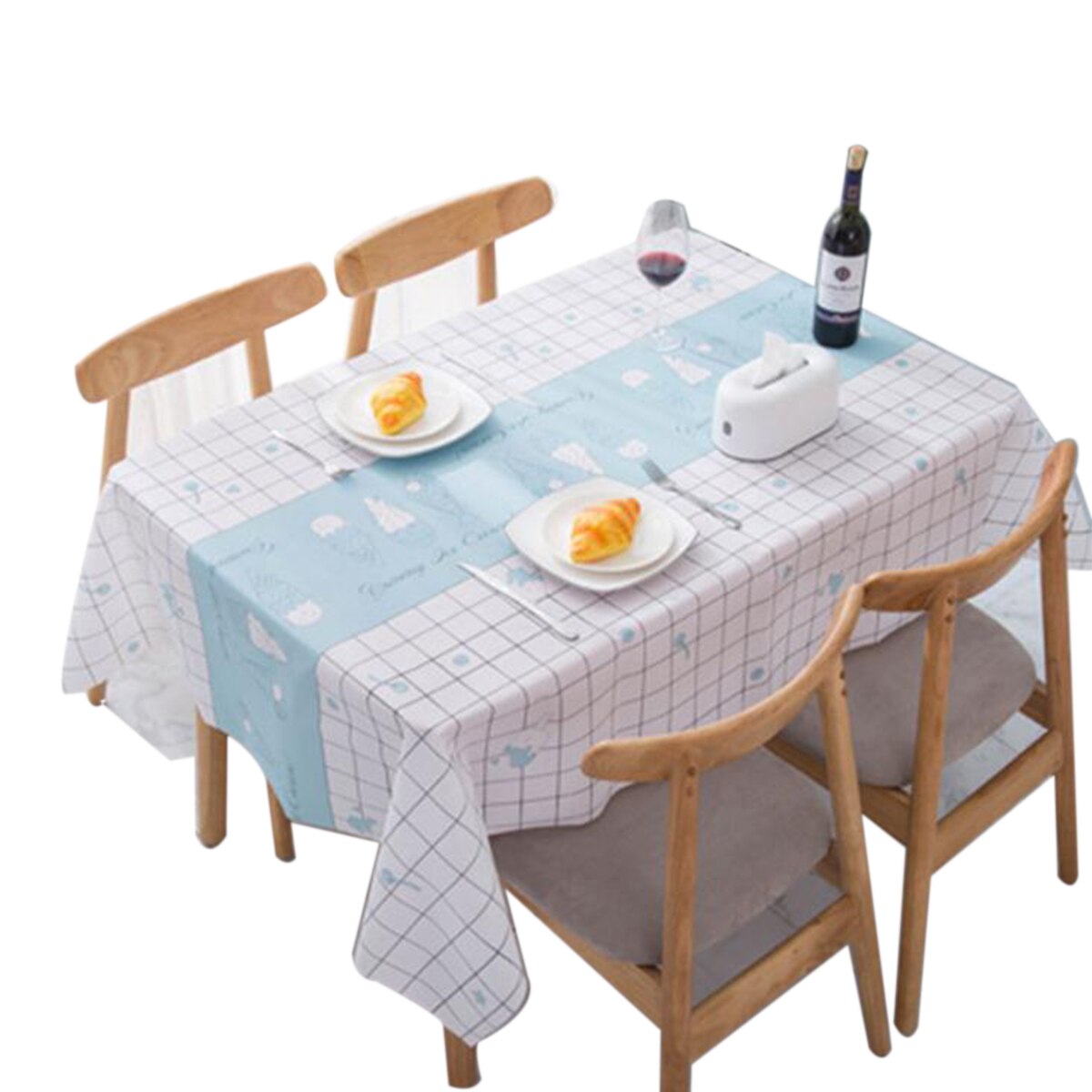 Moderne Minimalistische Huishoudelijke Tafelkleed Waterdicht Anti-Brandwonden En Olie-Proof Rechthoekige Geen Wassen Tafel Mat