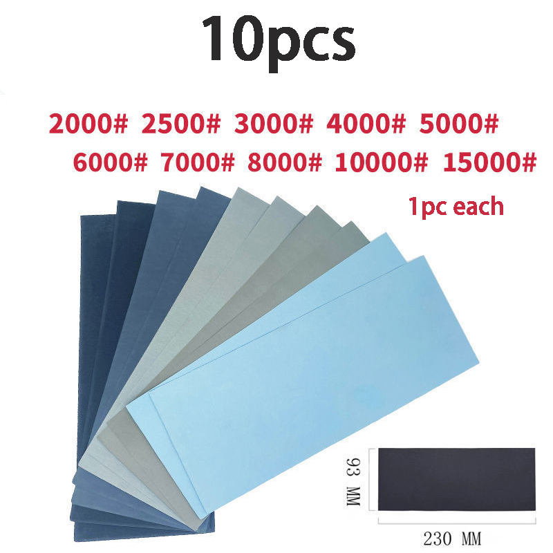 Kit Papier De Verre 131 Pièces SODIAL - Grains 60/100/240/800/2000 - 58204