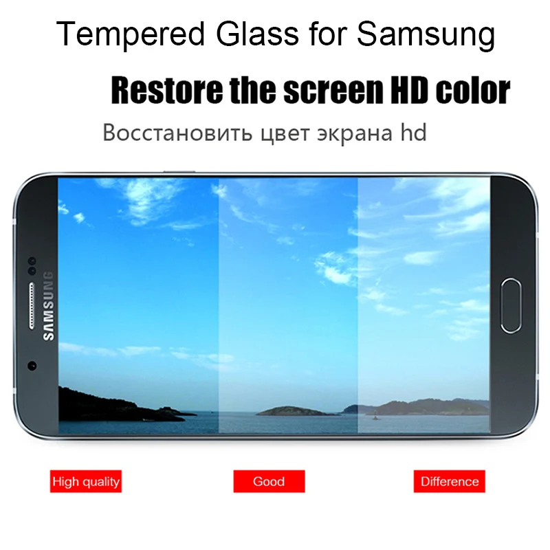 1/2 Stück 9H HD Displayschutzfolie für Samsung Galaxis S7 S6 S5 S4 Mini, gehärtetes Hartglas, Schutzglas auf Galaxis S3 Neo