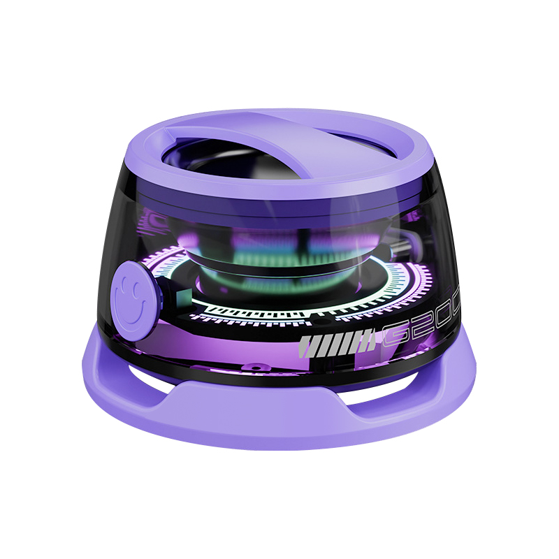 Utendørs magnetisk bluetooth-høyttaler mini trådløs bærbar reisestereohøyttaler med rgb-lys til telefon, nettbrett, bærbar pc: beige