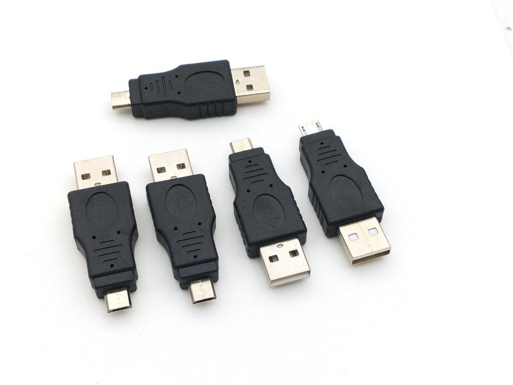 5 Stuks Usb 2.0 A Male Naar Micro Usb 5 Pin Male Plug Adapter Connector