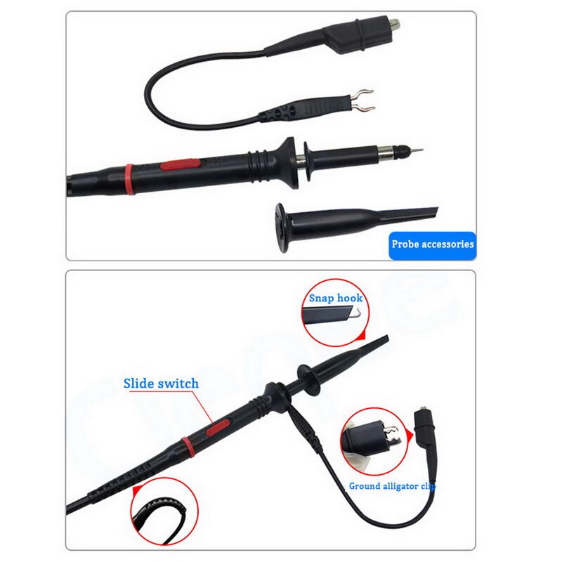 P2200 dc-200mhz 2pcs 10:1 style p2200 X1 / X10 200MHz oscilloscope probe oscilloscope probe probe