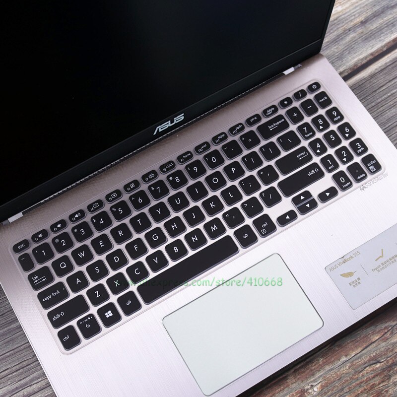 Silicone Laptop Keyboard Cover Skin For Asus Vivobook 15 ASUS VivoBook 15 M515UA M515U M515D M515DA M515 DA UA 15.6 Inch: Black