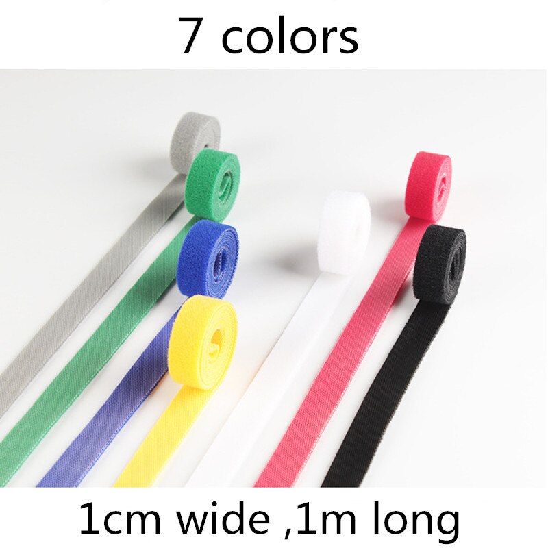 7Pcs Magic Tape De Haken Zelfklevende Nylon Sticker Klittenband Klittenband Fastener Zonder Lijm Voor Naaien Ties Gordijn fastener: Default Title