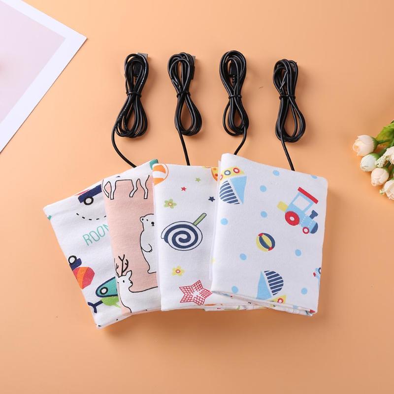 USB Baby Flasche Wärmer Tragbare Milch Reise Tasse Wärmer Heizung Kleinkind Fütterung Flasche Tasche Lagerung Bucht