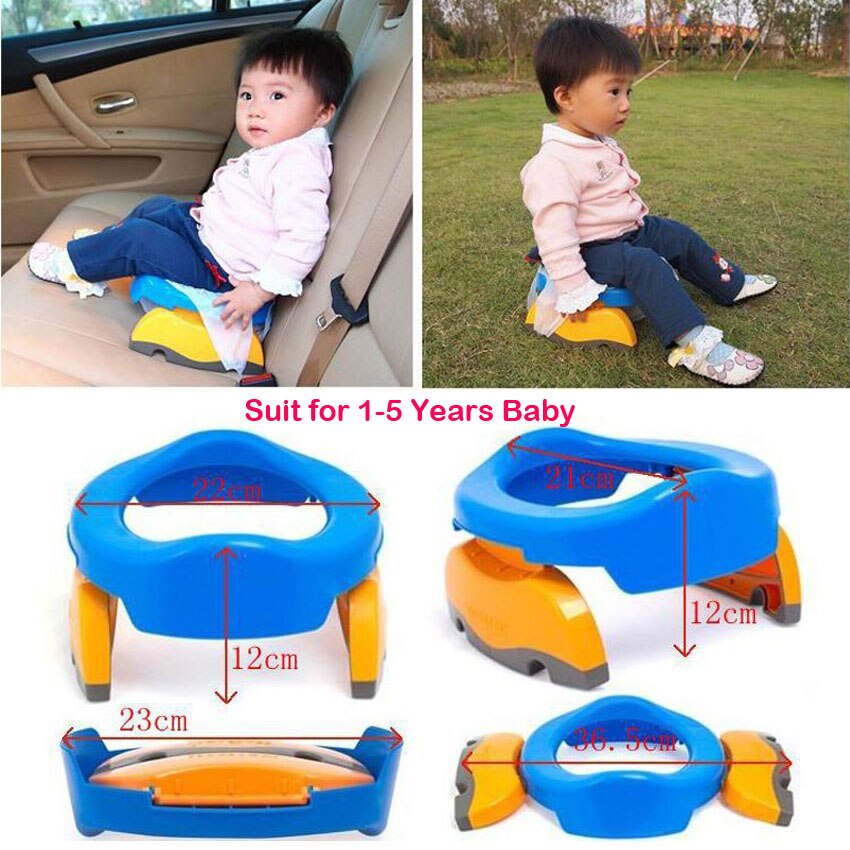 Children Plastic Toilet Potties Seat Chamber Pots Kids Trainers Comfortable Portable Toilet Ring Baby Travel Potty Folding Chair
