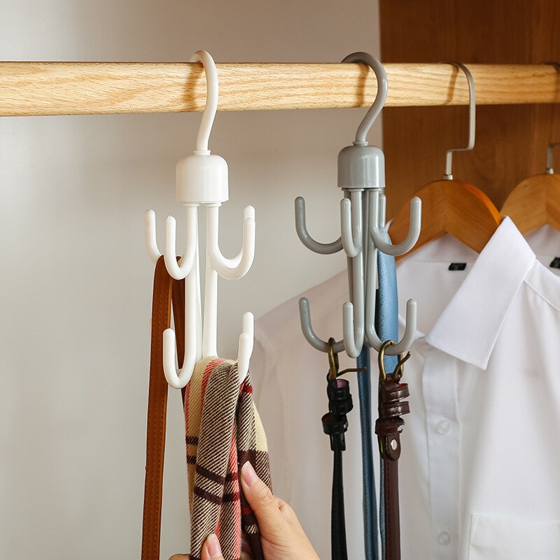 8 ganchos giratorios gancho colgador colgar armario de cocina estante de almacenamiento estante organizador ganchos multiusos gancho de almacenamiento para el hogar