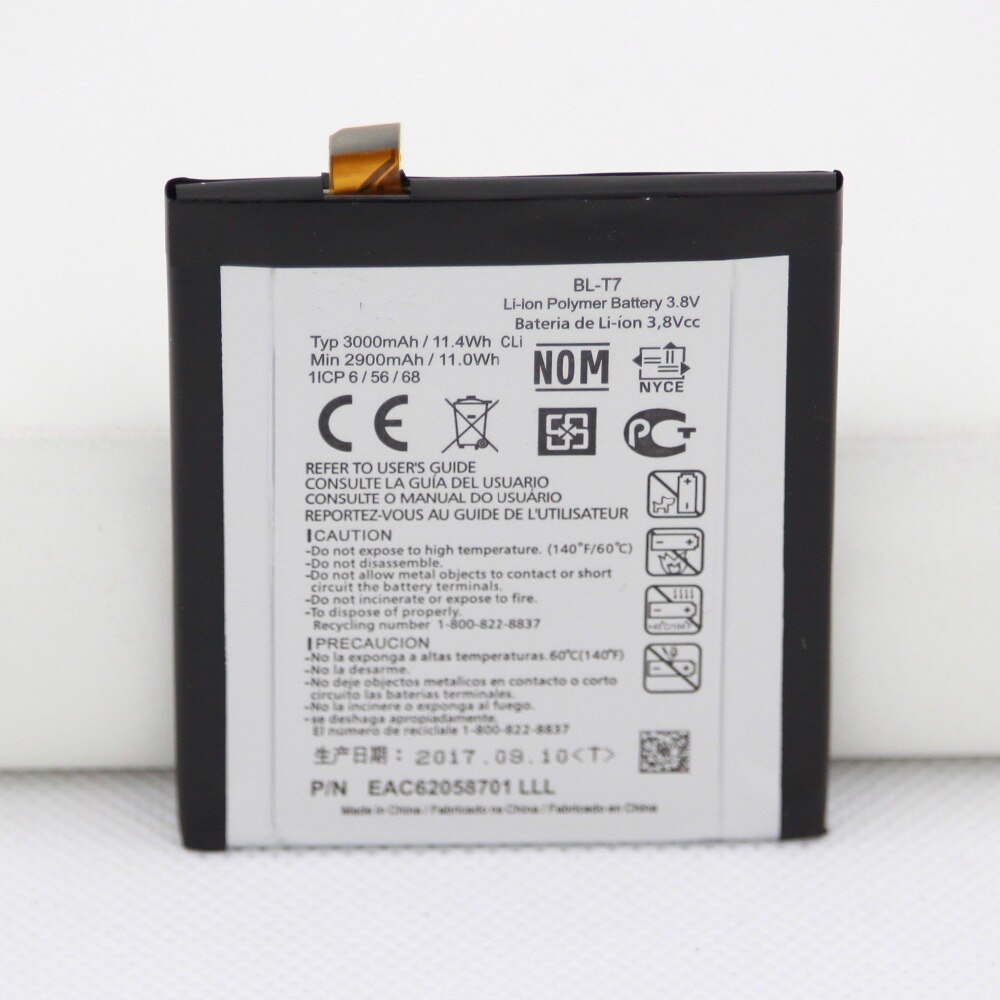 Isunoo BL-T7 Batterij Voor Lg G2 LS980 VS980 D800 D801 D802 BLT7 3000Mah Interne Vervangende Batterij