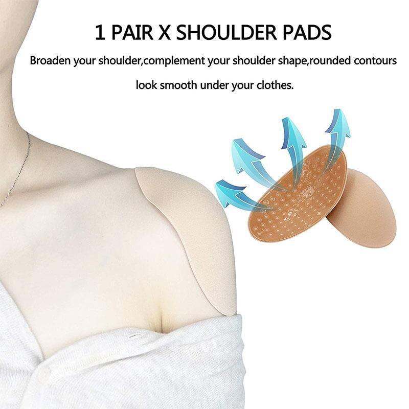 Natuurlijk zachte antislip schoudervullingen zachte siliconen schouder antislip schoudervullingen voor schouderversterkers kleding kledingvullingen
