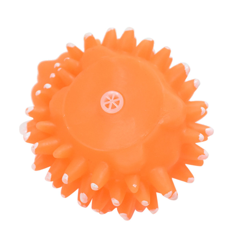 Cute Hedgehog Ball Pet Squeak Toys Silicone Sound Play Dog Toys For Small Large Dogs Cats Puppy Teeth Molar Chew Toys 40JA2