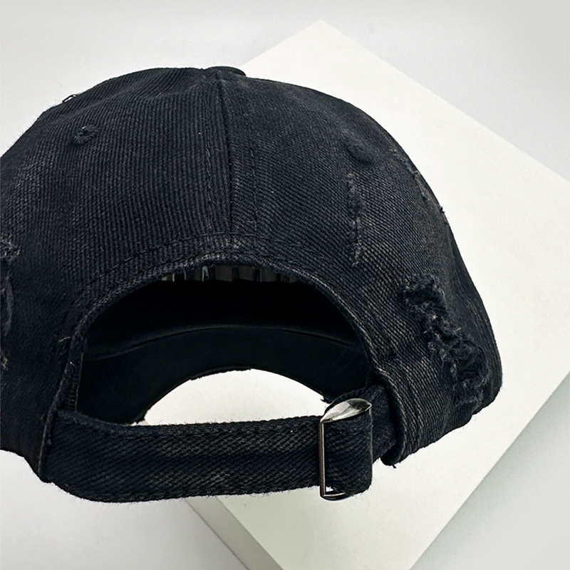 Men Women Gradient American Vintaget Broken Baseball Hats Distress Sunshade Breathable Street Snapback Cap Versatile