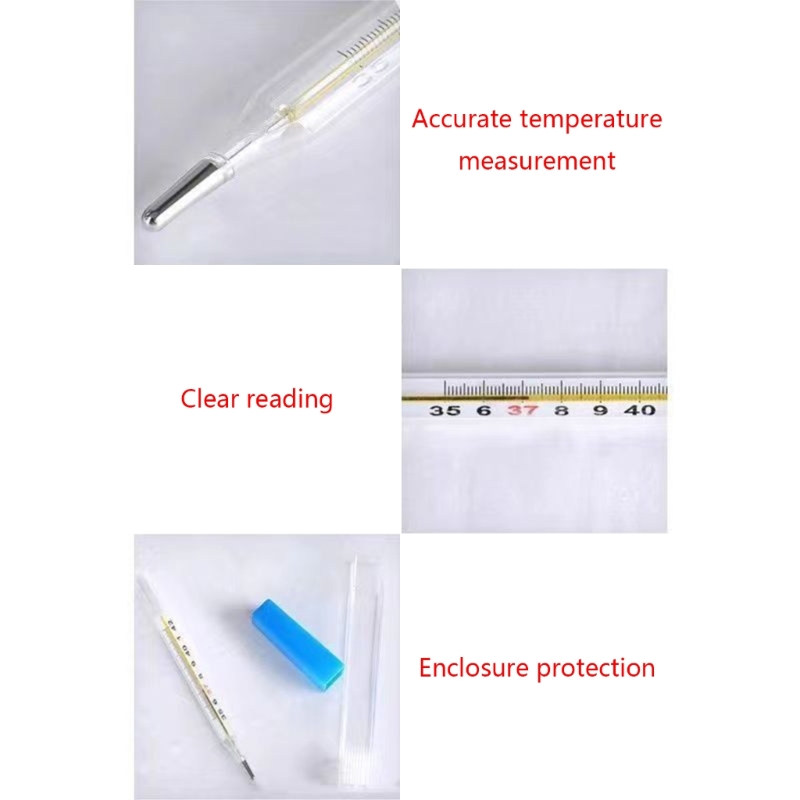 Klassieke traditionele klinische glasvrije thermometer Celsius nauwkeurigheid huishoudelijke dubbele schaal