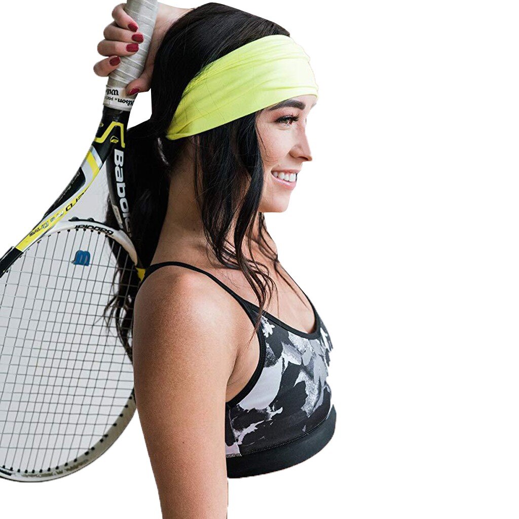 Unisex-stirnband, freizeit-, yoga-, tanz-, wildes kopftuch, schweißabsorbierendes sportstirnband, farbenfrohes unisex-sportstirnband