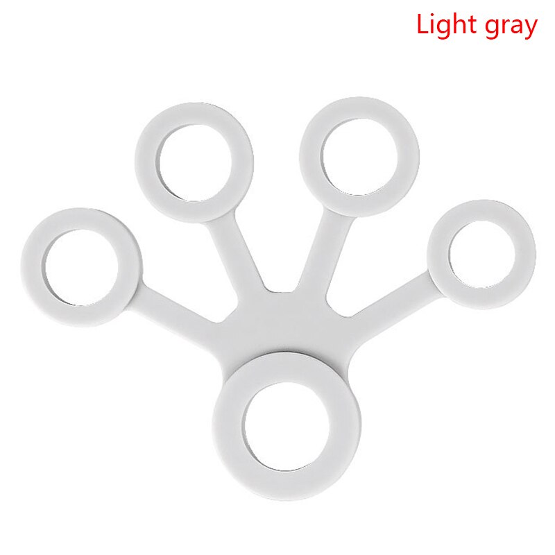 Silicone Hand Expander Finger Hand Grip Finger Training Stretcher Trainer Strength Resistance Bands Wrist Exercise Fitness: Brown