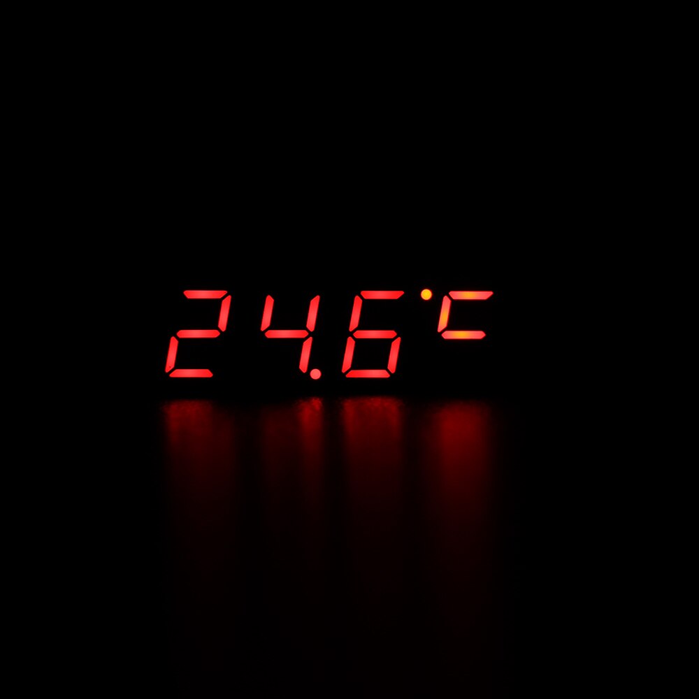 Car Electric Clock Digital Timer LED Temperature Auto Replacement Parts Thermometer Voltmeter LED Display Green Blue Red Light