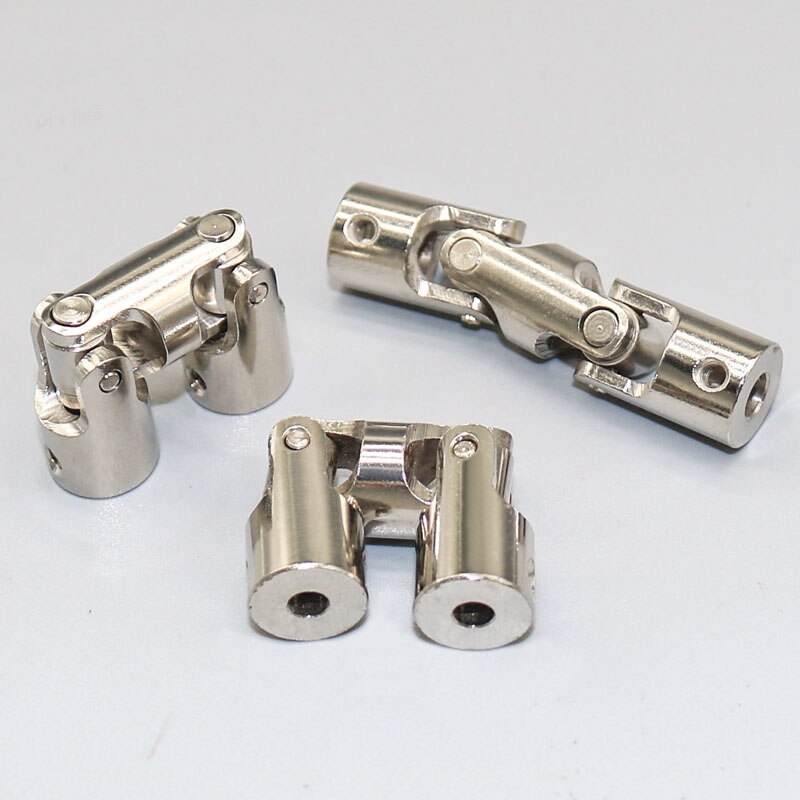 4mm/5mm/6mm/8mm/10mm Metal Three Section Universal Joint Coupling Shaft Motor Connector Coupler For Toy Car Boat Model Parts
