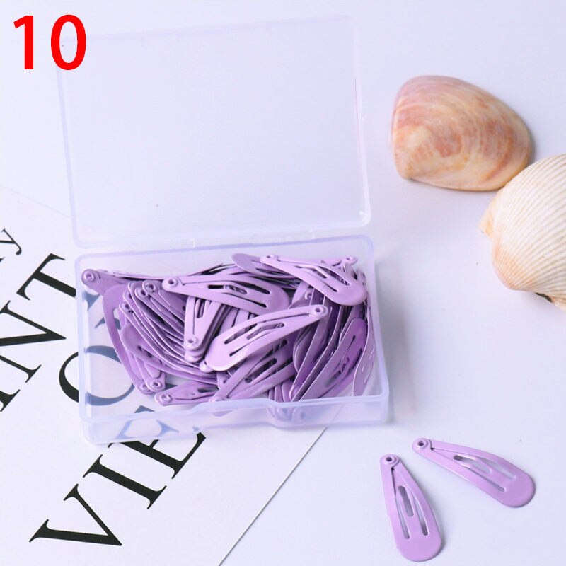50 Stks/partij 3 Cm Leuke Candy Kleur Baby Clip Meisje Haar Accessoires Prinses Haarspeld Mini Hairclips: 10