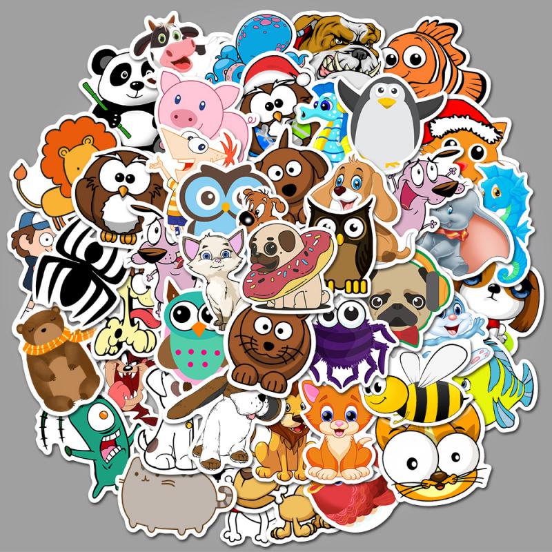 50 PCS Retro Style Sticker Graffiti Viaggio Divertente Adesivi Per Adesivi FAI DA TE Sulla Valigia Anime Del Computer Portatile Giocattoli Classici Pegatinas: 05