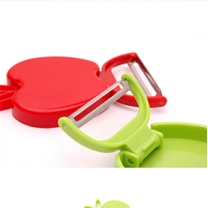 Práctico mini plegable pelador de frutas pelador parer pelador de frutas rallador rebanador de vegetales accesorios de cocina