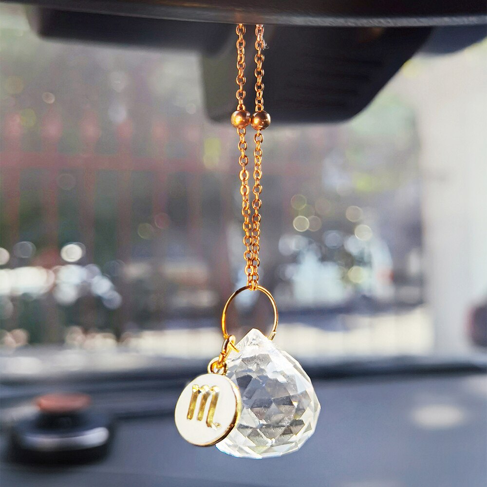 12 Constellation Sun Catcher Suncatchers for Car Window Garden Decoration Outdoor Sun Catcher Crystal Ornament Light Catcher: Suncatcher MS013