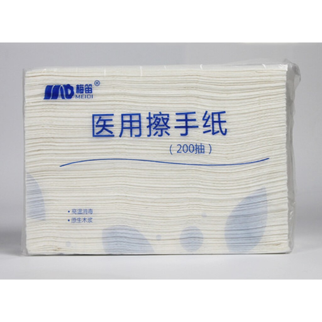 200 Pack Multifold Toilet Paper Tissue Clean Soft Paper Extraction Tissue Wood Pulp Paper