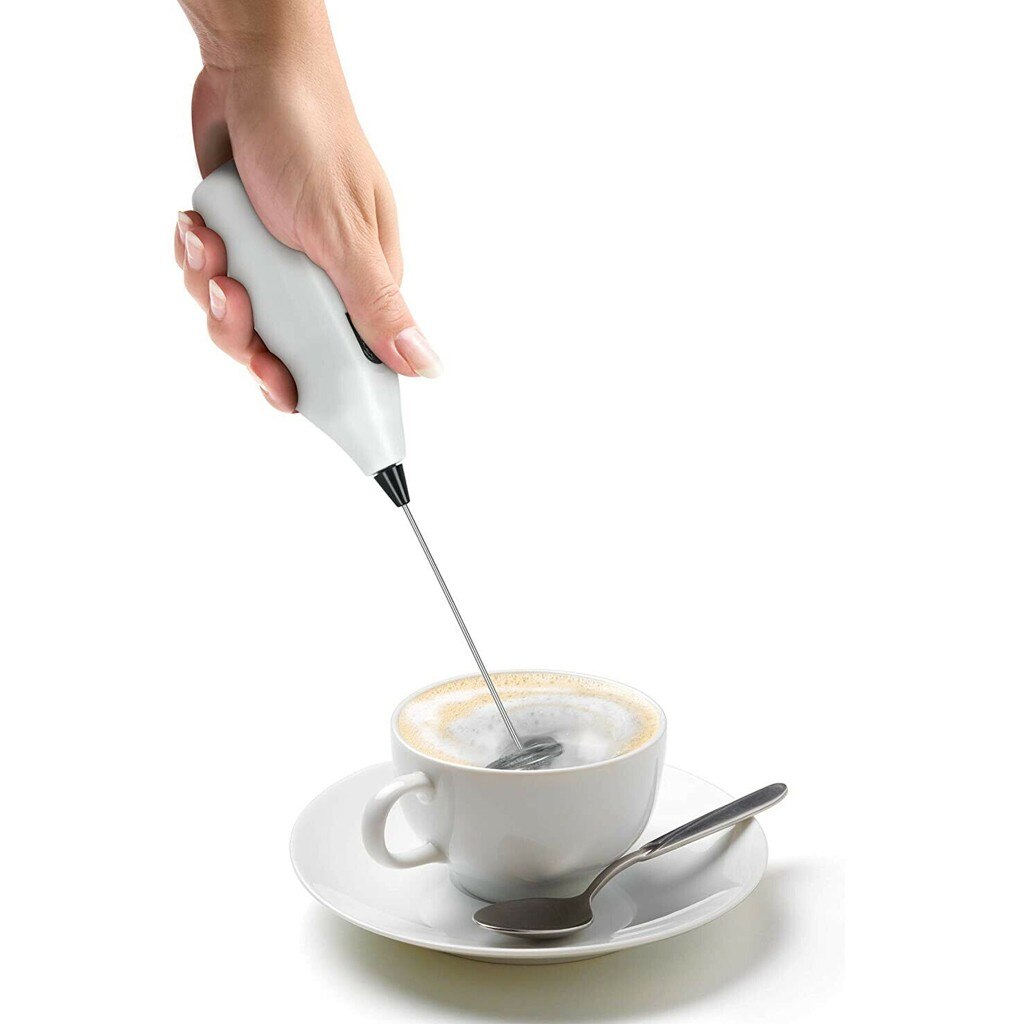 Batidor eléctrico para café y leche, batidor eléctrico para huevos, batidor de espuma, Mini agitador con mango, herramienta de cocina práctica #20 1 unidad