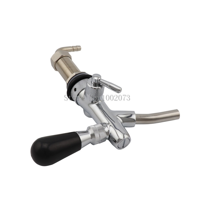 Homebrew Draft Beer tap faucet G5/8 Thread Adjustable Faucet with 75mm Long Shank Keg Tap Spout Beer Dispenser Tap