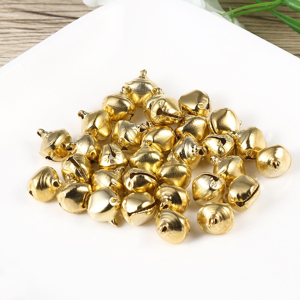 100Pcs 14Mm Kleine Diy Bel Accessoires Decoratieve Metalen Bel Voor Party Kerst Willekeurige Kleur