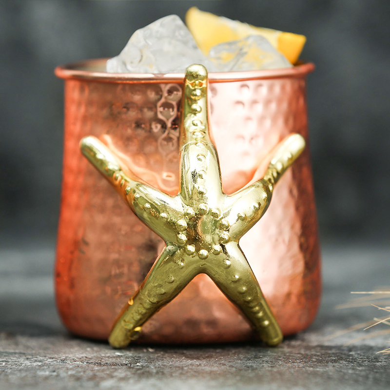 Koper Plated 540 ml Rvs Moscow Mule Mok Mok met Tentakel Handvat