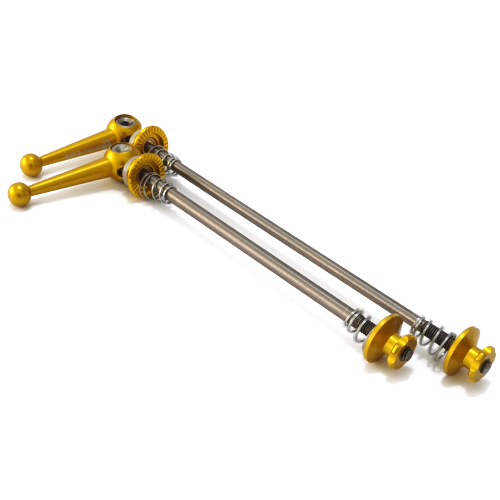 Spiedini da bicicletta in titanio a sgancio rapido per MTB strada bicicletta 100/130/135mm spiedini da ciclismo nero rosso accessori da ciclismo parti: giallo