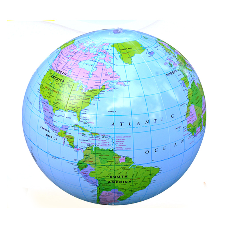 30Cm Opblaasbare Wereldbol Earth Kaart Bal Pvc Oceaan Globe Model Voor Kinderen Geografie Educatief Speelgoed Bureau Decor astronomie