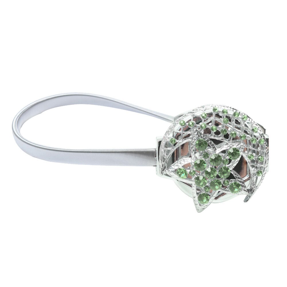 księżyc gwiazda magnetyczny sznurek robić zasłony klamra uchwyt Tieback pasek pas robić dekoracji wnętrz akcesoria dekoracyjne robić zasłna trwałe: zielony