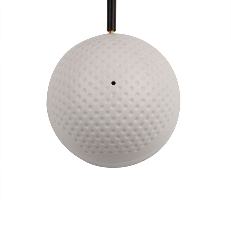 OWGYML CCTV Microphone DC12V Golf Shape Audio Pickup Device High Sensitivity Audio Monitoring Range 10m Audio Monitoring Sound