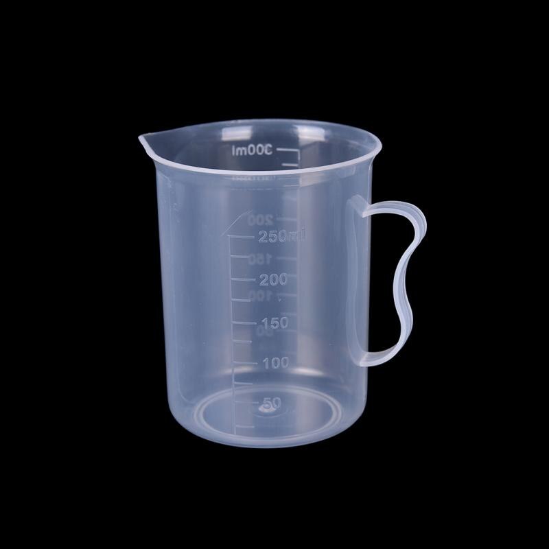 Vasos medidores de plástico para pruebas de laboratorio, recipiente líquido, vaso de medición, 50ml/100ml/300ml/500ml/1000ml