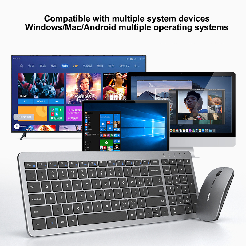 2.4G Wireless Gaming Keyboard Rechargeable Mouse Gamer Magic Keyboard Set For Macbook Xiaomi HP Silent PC Gamer Computer Keypad