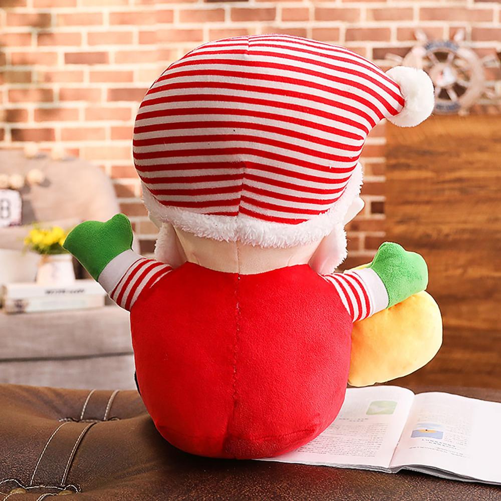 Christmas Santa Snowman Pillow Hand Warmer Plush Toy Christmas