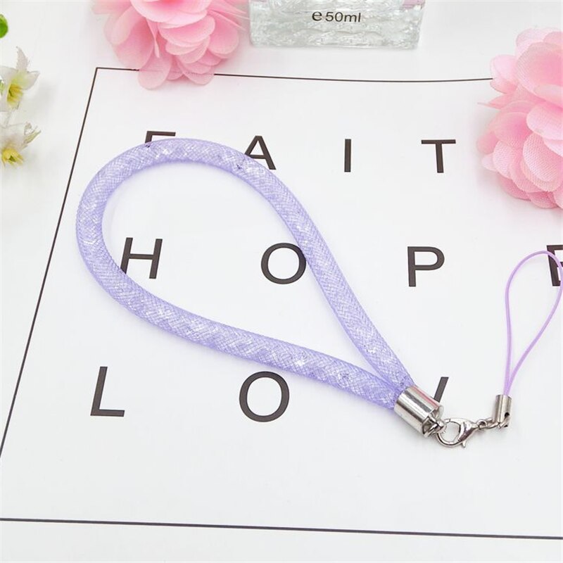 Mobiele telefoonriemen kristallen ketting kralen hanger sleutelhanger hangkoord lasso lanyard nekband badgehouder voor alle telefoons: J